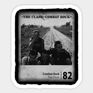 The Clash - Combat Rock // Minimalist Fanart Tribute Sticker